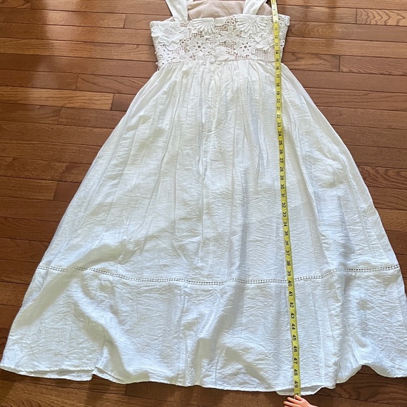 NWT Commense White Floral 3D Lace Maxi Dress - Picture 15 of 16